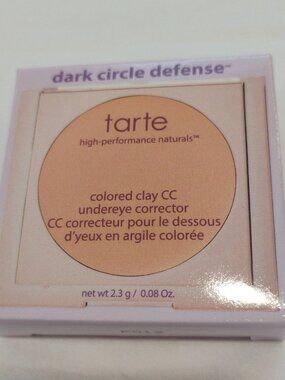 tarte Dark Circle Defense CC Undereye Corrector Shade 'Light-Medium Peach'- NWT